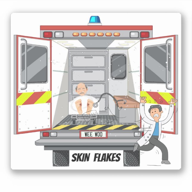 Hautflakes Paramedic EMS 911 Vinyl Sticker (Vorderseite)