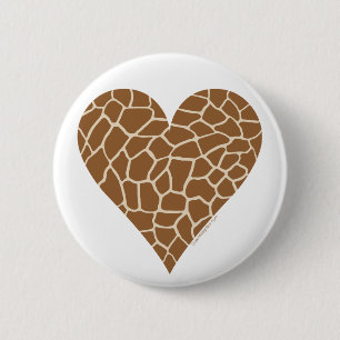Hautmuster, Farben der Giraffe Button