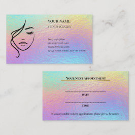 Hautpflege- und Schönheitstermin-Karte Terminkarte