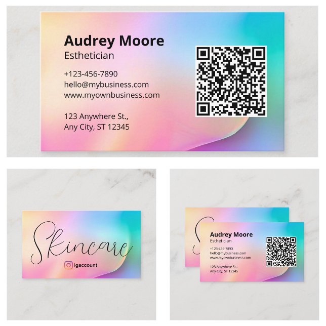 Hautpflege Visitenkarte (Skincare Esthetician Business Card
)