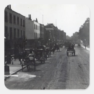 Hautpstraße Kensingtons, London Quadratischer Aufkleber