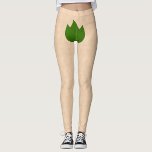 Hautton mit bescheidenen Leggings aus Leder