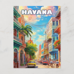 Havana, a city of a thousand colors postkarte