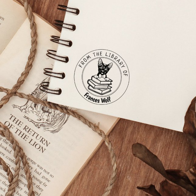 Havana Brown Cat, Buch aus der Bibliothek Gummistempel (Von Creator hochgeladen)