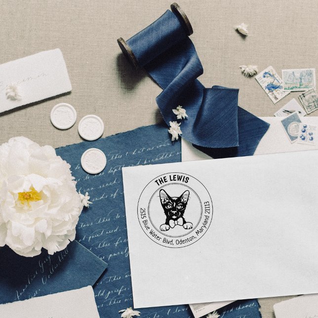 Havana Brown Cat Rücksendeadresse Gummistempel (Von Creator hochgeladen)