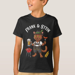 Havana Brown Katze Lederhosen mit Bierwurst Fran T-Shirt