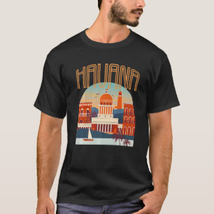 Havana City El Malecon Kuba Souvenir Karibik Seine T-Shirt