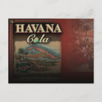 Havana Cola Post Card