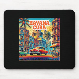 Havana Cu-Shirts Familienreise Tourist Vintage Ret Mousepad