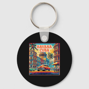 Havana Cu-Shirts Familienreise Tourist Vintage Ret Schlüsselanhänger