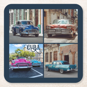 Havana CUBA Cars Rechteckiger Pappuntersetzer