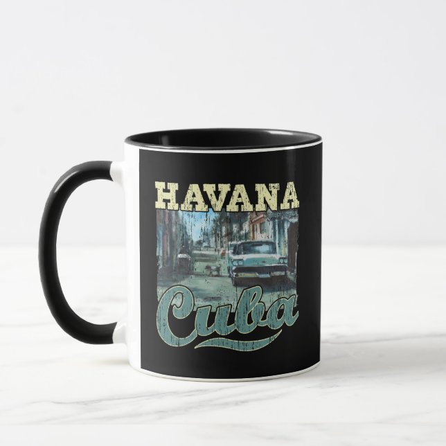 Havana Cuba Graffiti Street Art - Liebe Habana Tasse (Links)