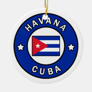 Havana Cuba Keramik Ornament