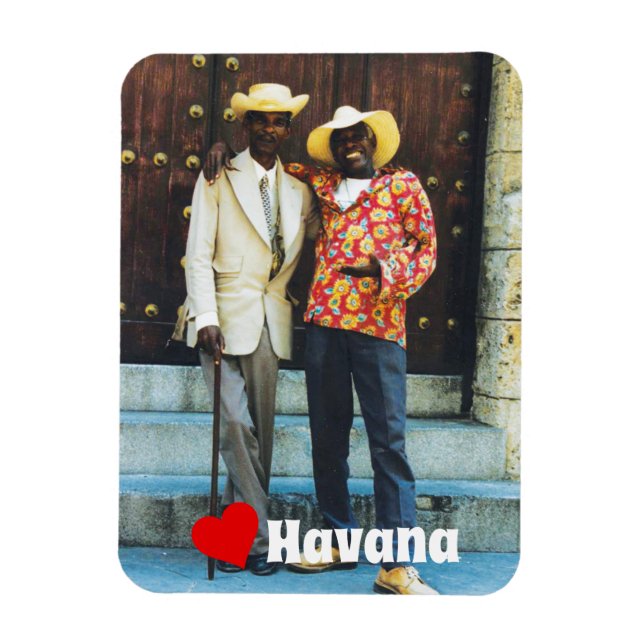 Havana Cuba Men in traditionellem Kleid Magnet (Vertikal)