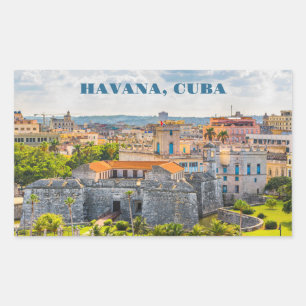 Havana CUBA Rechteckiger Aufkleber