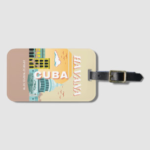 Havana Cuba Retro Art Gepäckanhänger