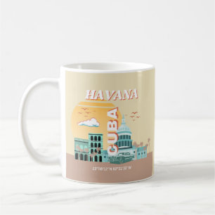 Havana Cuba Retro Art Kaffeetasse