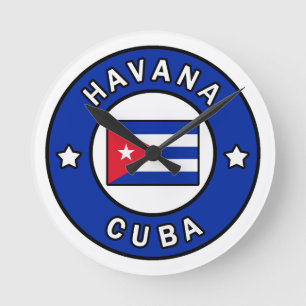 Havana Cuba Runde Wanduhr
