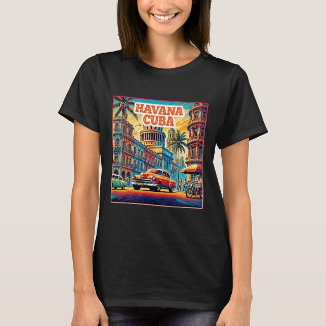 Havana Cuba Shirts Familienreise Vintag Ret. (Vorderseite)