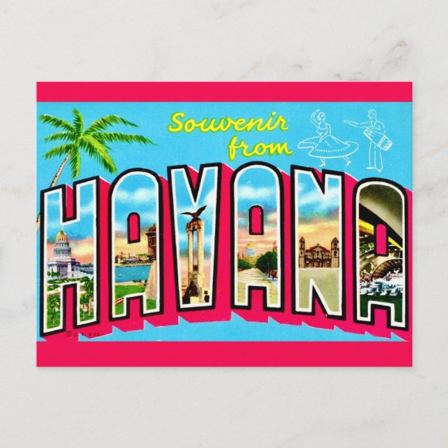 Havana Cuba Souvenir Postcard Postkarte (Vorderseite)