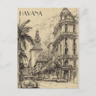 Havana Cuba Travel Postkarte