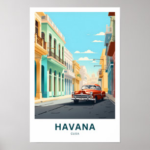 Havana Cuba Travel Print Poster
