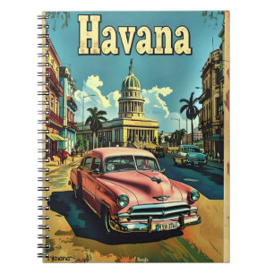 Havana Dreams: Vintage Car Notizblock