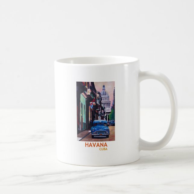 Havana in Kuba - EL Capitolo mit Oldtimer Kaffeetasse (Rechts)