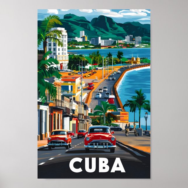 Havana Kuba Berühmter Reiseort Poster (Vorne)