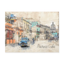 Havana-Kuba-Postkarte