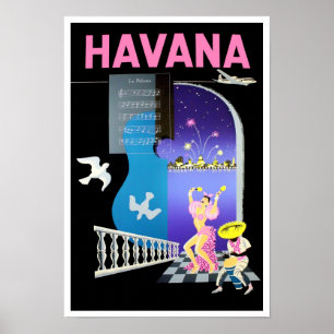 Havana Kuba Reiseplakat Poster