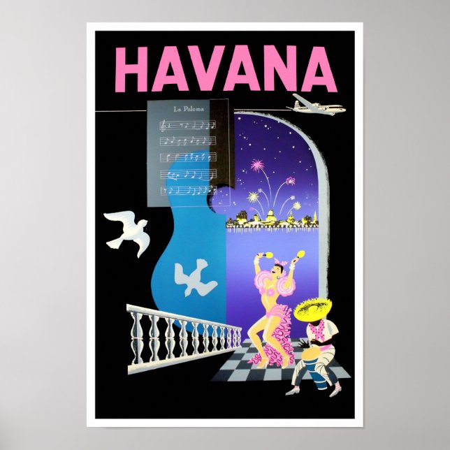 Havana Kuba Reiseplakat Poster (Vorne)