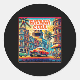 Havana Kuba Shirts Familienreise Tourist Vintage R Runder Aufkleber