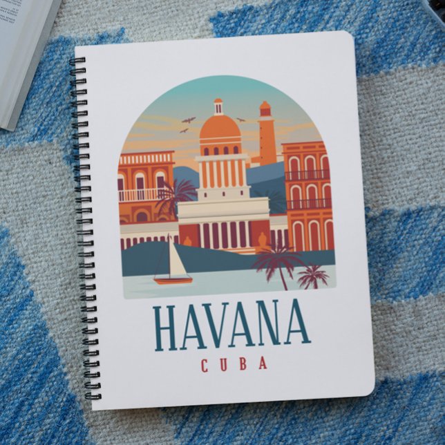 Havana Kuba Vintag Minimal Retro Travel Notizblock (Havana Cuba Vintage Minimal Retro Travel Notebook)