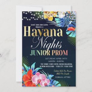Havana Night Junior Prom Einladung