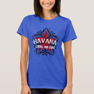 Havana Ooh Na Na Vintage Rotes Stern Cuba-Shirt T-Shirt