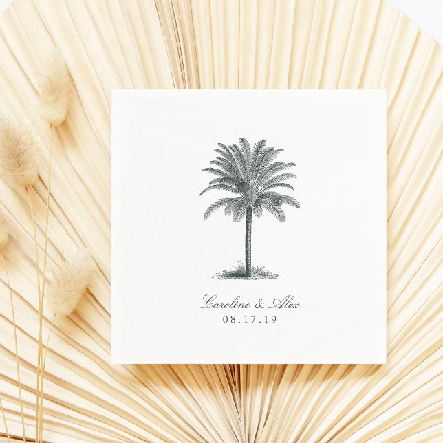 Havana Palm Wedding Serviette (Von Creator hochgeladen)