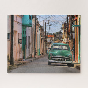 Havana Street Oldtimer Car Kuba Reisefotografie Puzzle