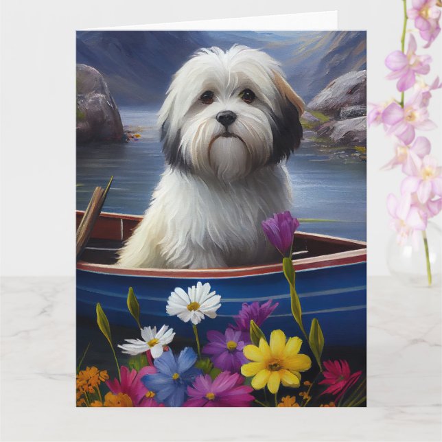 Havanese auf dem Paddle: Ein Landschaftliches Aben Karte (Orchidee)
