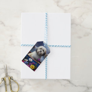 Havanese auf einem Paddel: Ein landschaftliches Ab Geschenkanhänger