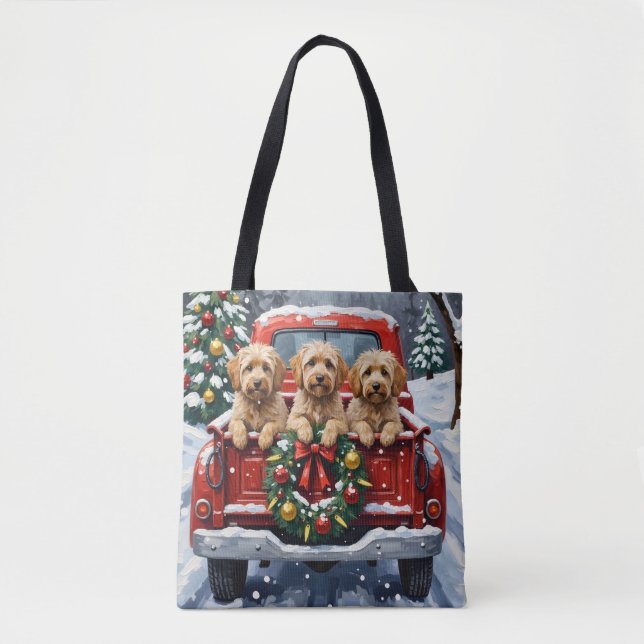 Havanese Christmas Red Truck Holiday (Vorderseite)