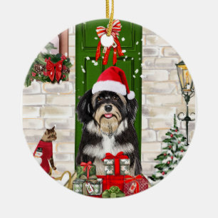 Havanese Dog Christmas Keramik Ornament