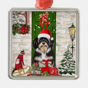 Havanese Dog Christmas   Ornament Aus Metall