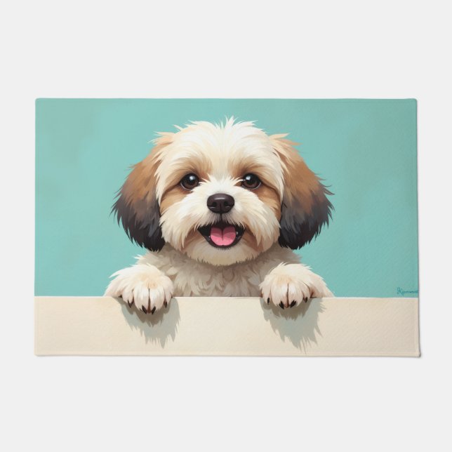 Havanese Dog Doormat Art Fußmatte (Vorderseite)