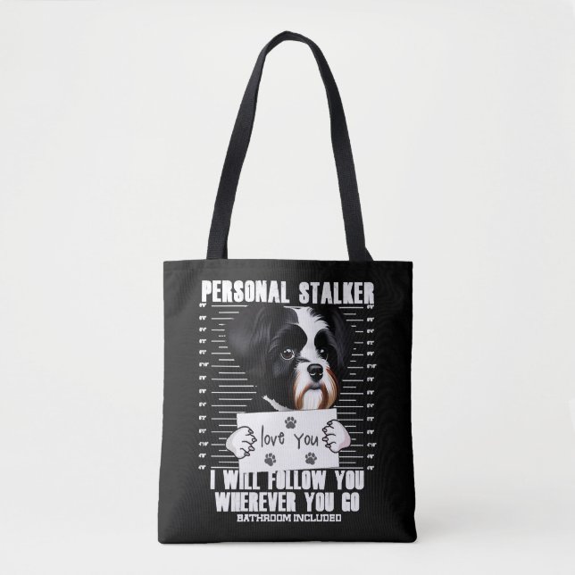 Havanese Dog Funny Stalker Cartoon (Vorderseite)