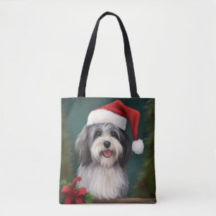 Havanese Dog in Schneeschweihnacht