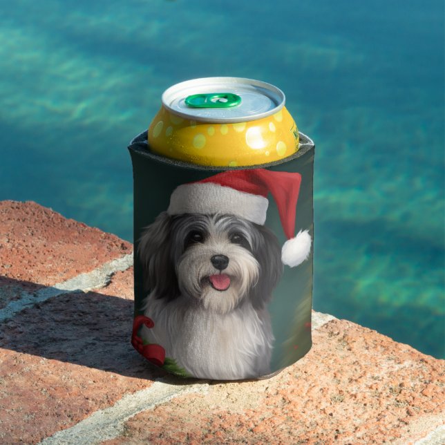 Havanese Dog in Schneeschweihnacht Dosenkühler (In Situ Pool)