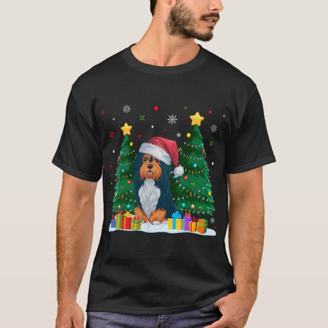 Havanese Dog Lovers Weihnachtsmannmütze Ugly Chris T-Shirt (Vorderseite)