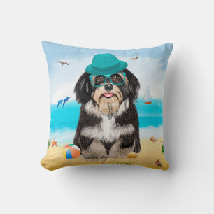 Havanese Dog on Beach Kissen