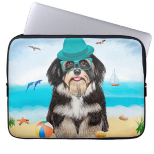 Havanese Dog on Beach Laptopschutzhülle
